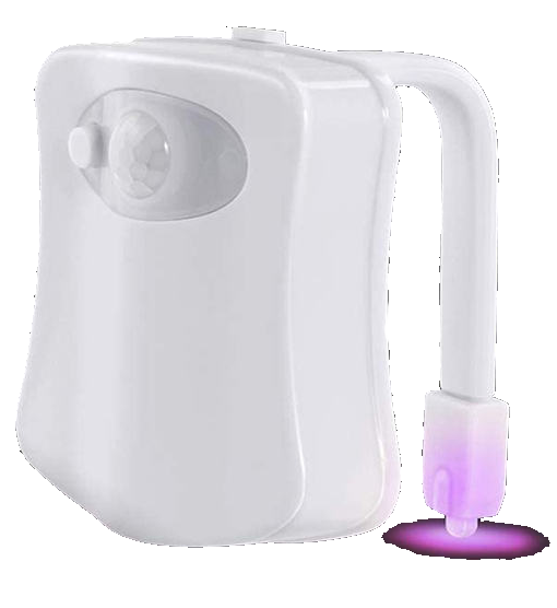 Swifton Toilet Night Light Bowl, Seat Light Bowl, Pir Sensor Motion Activated, 8 Colors Changing Led Toilet Seat Night Light,